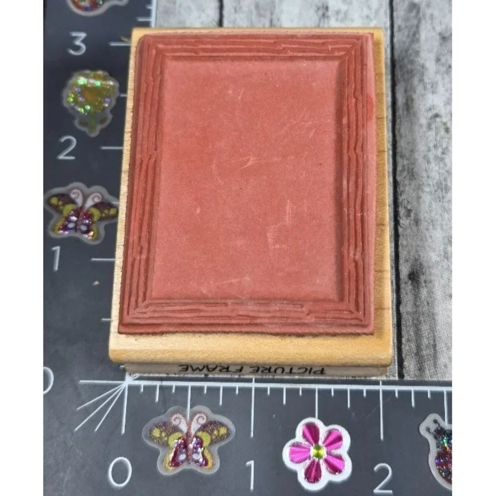 EccenTricks Picture Frame F1693 Rubber Stamp Wood #P117